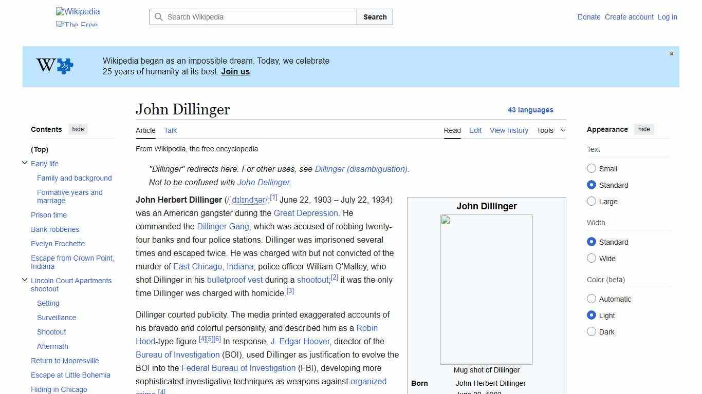 John Dillinger - Wikipedia